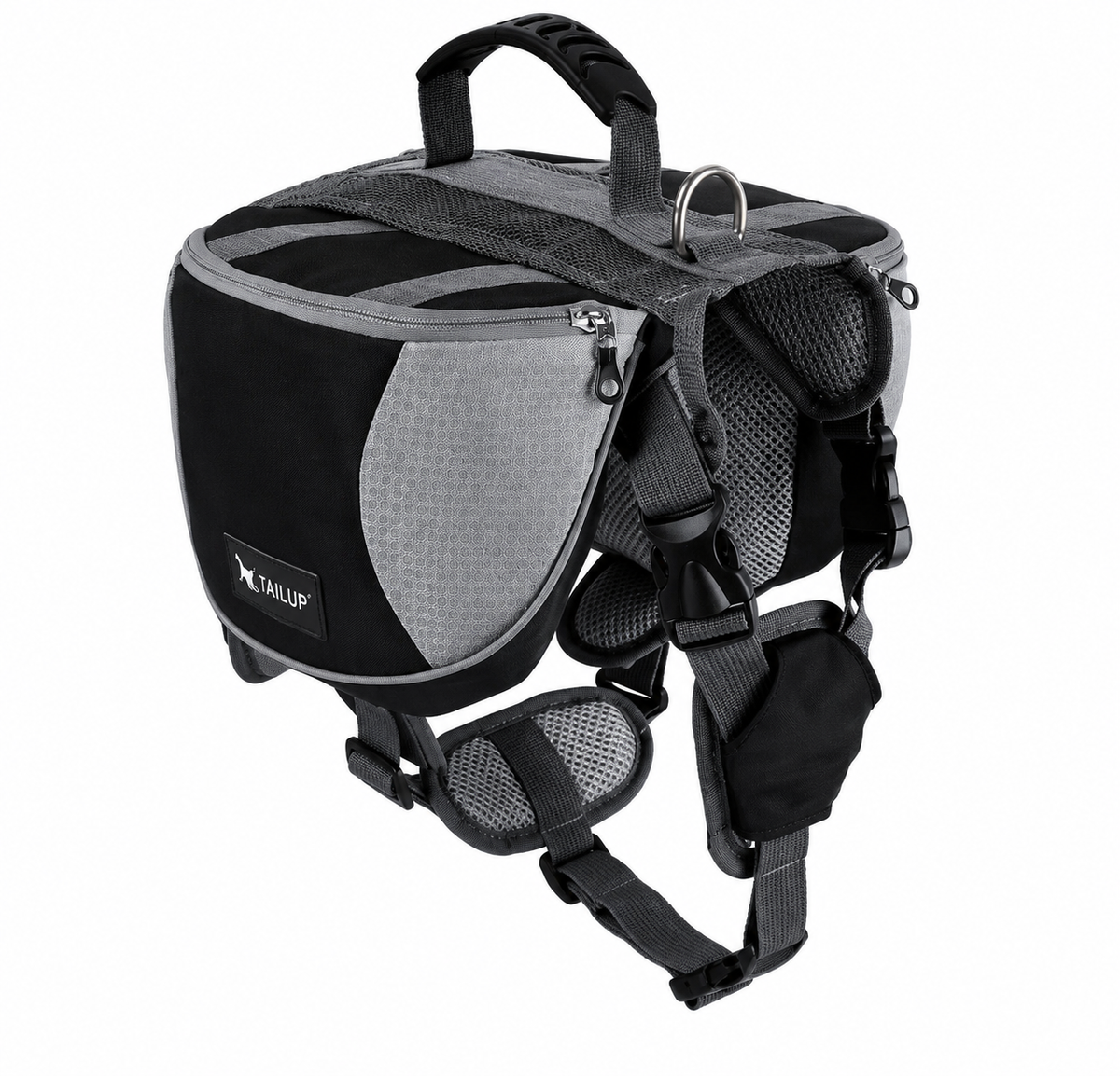 Dog Harness with Built-In Backpack