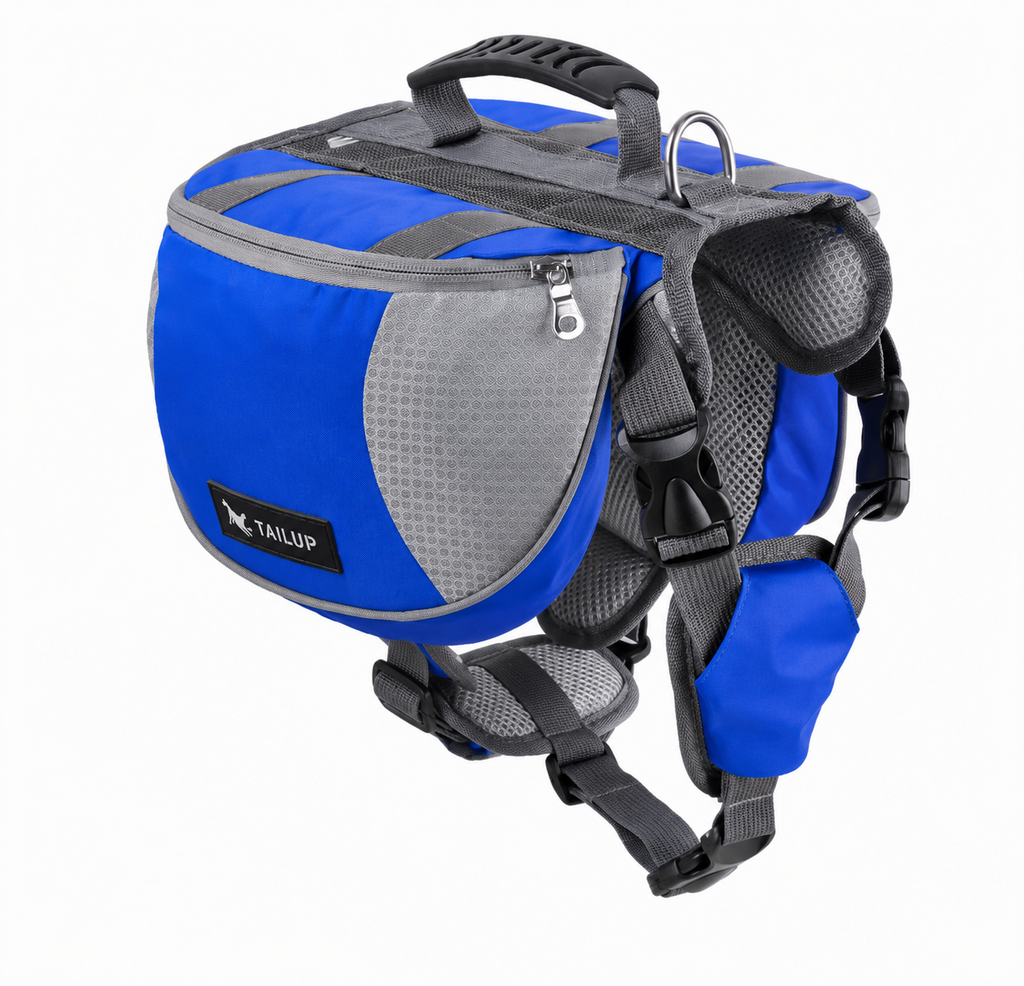 Dog Harness with Built-In Backpack