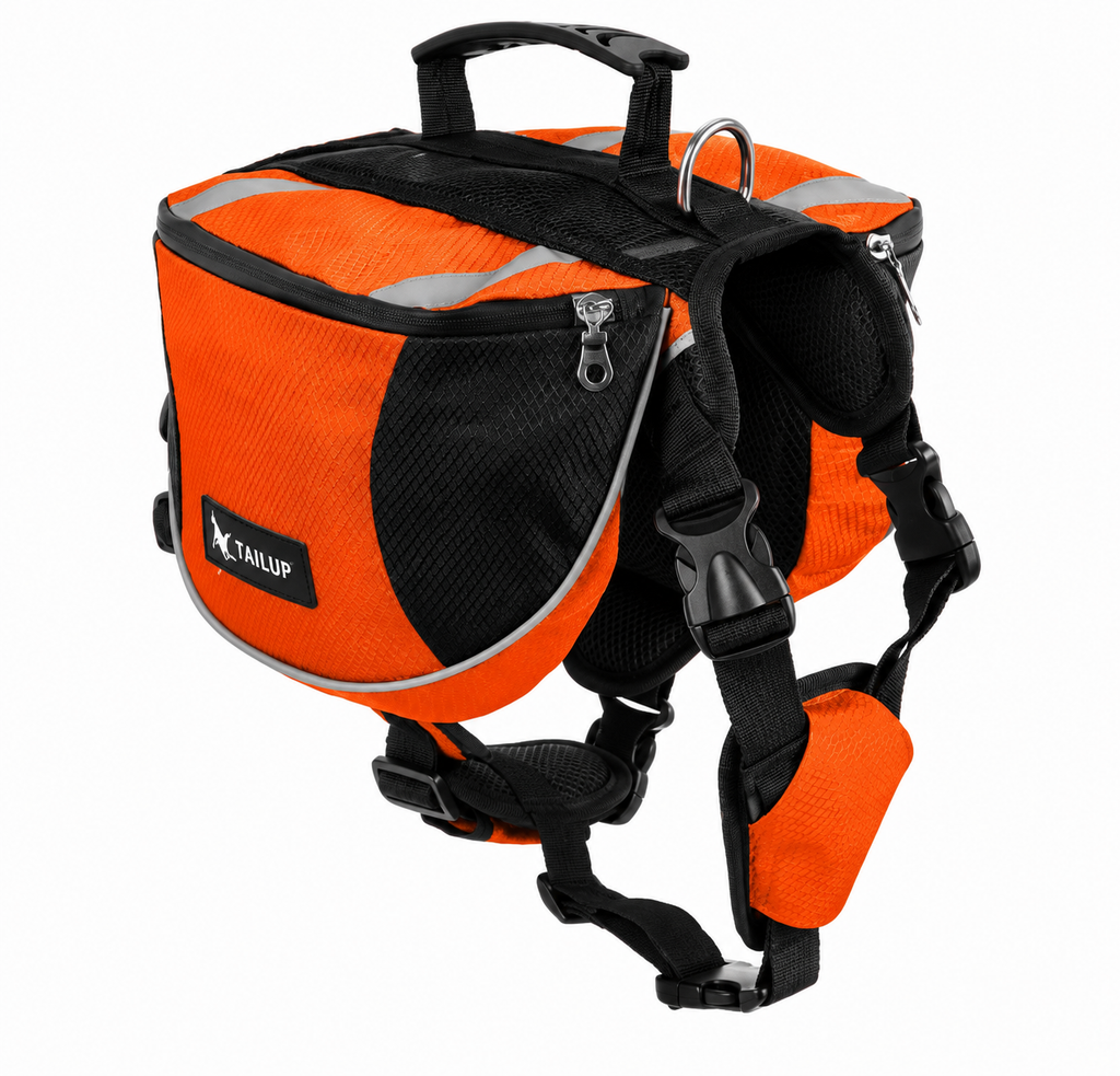 Dog Harness with Built-In Backpack