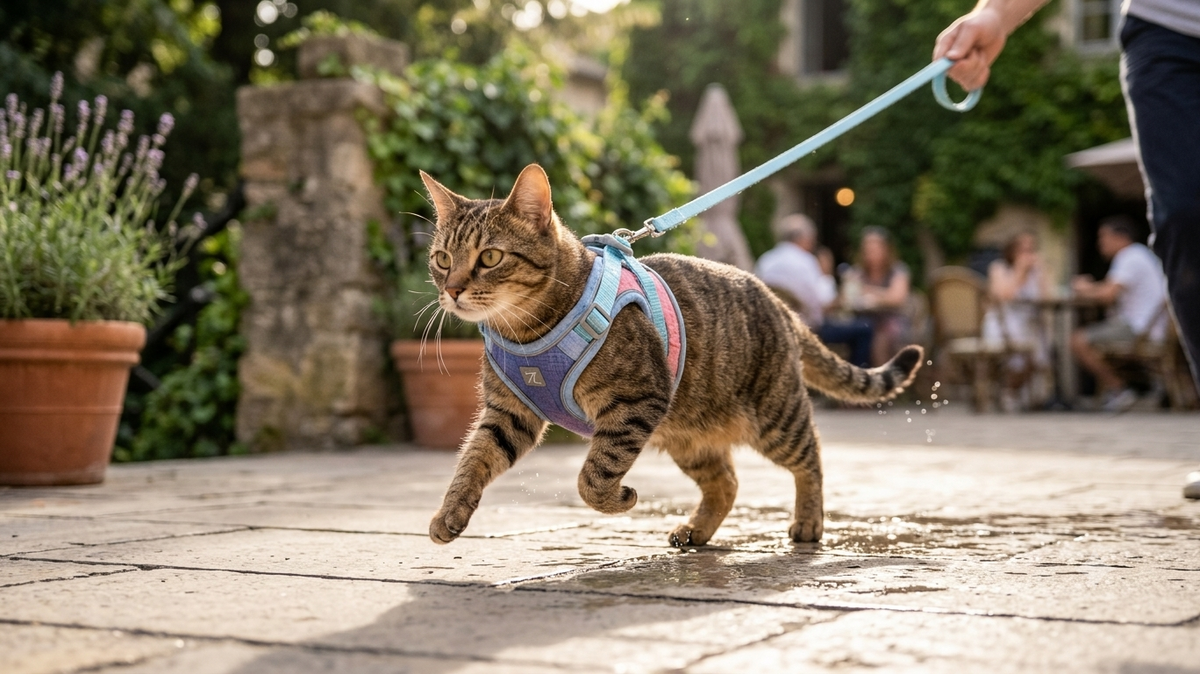 Anti Escape Reflective Cat Harness Leash