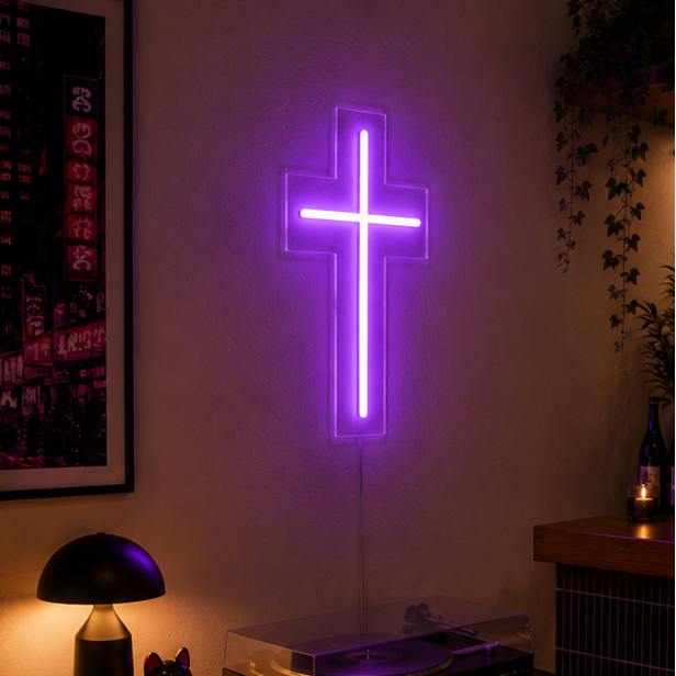 Douxella™ Néon LED Croix Lumineuse