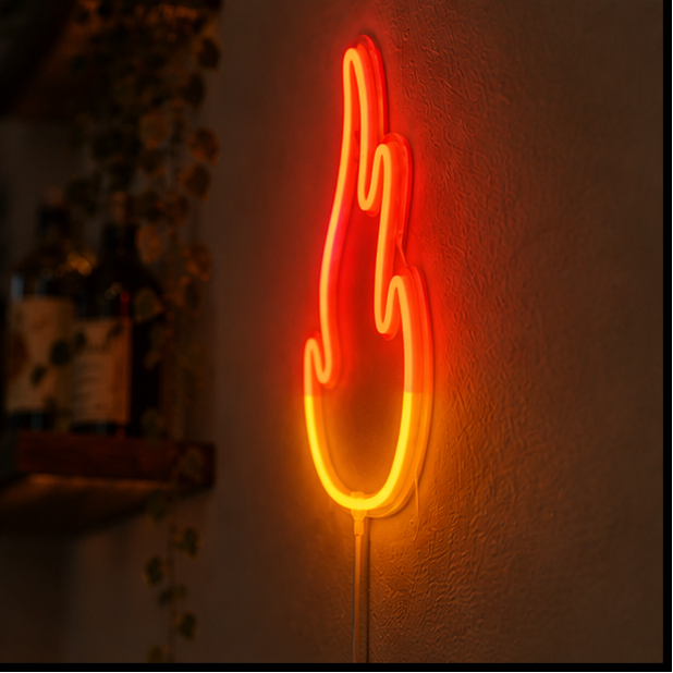 Douxella™ Néon LED Flamme Lumineuse