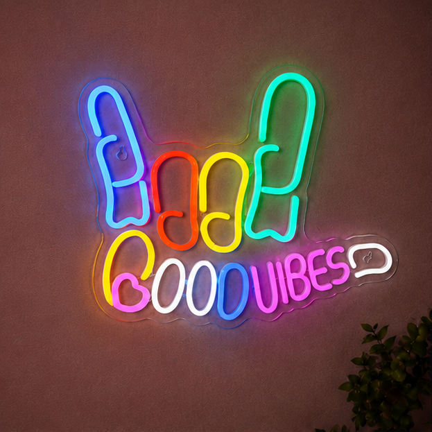 Douxella™ Néon LED Good Vibes multicolore
