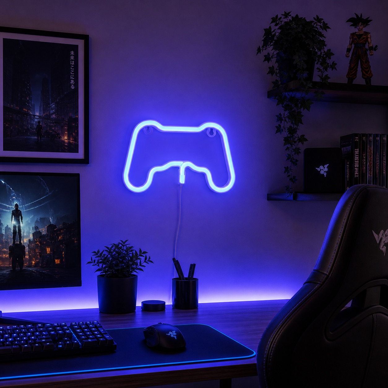 Douxella™ Néon LED Manette Gaming Lumineuse