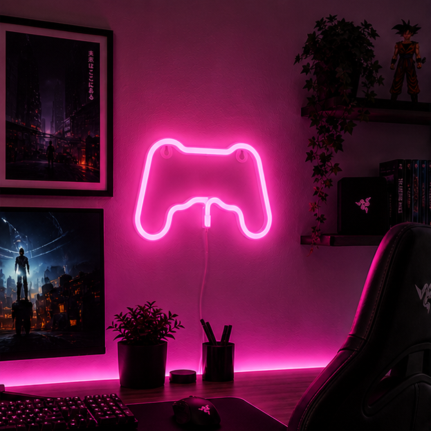 Douxella™ Néon LED Manette Gaming Lumineuse