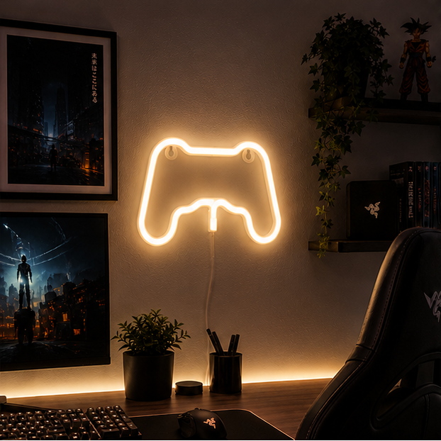 Douxella™ Néon LED Manette Gaming Lumineuse