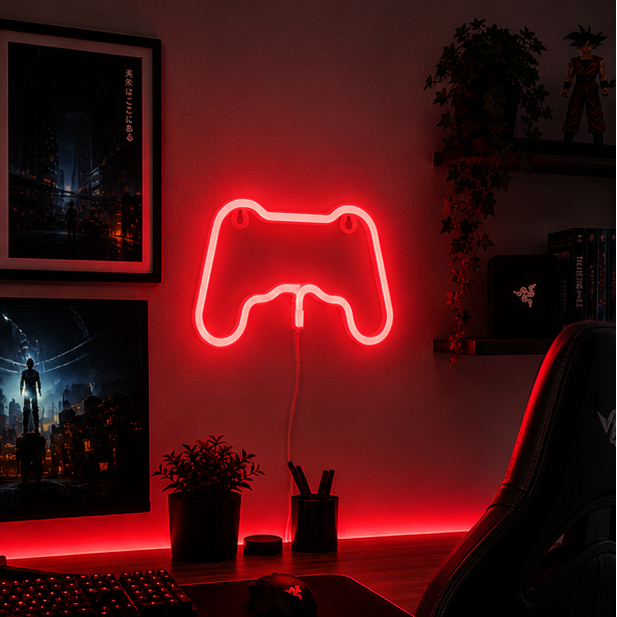 Douxella™ Néon LED Manette Gaming Lumineuse