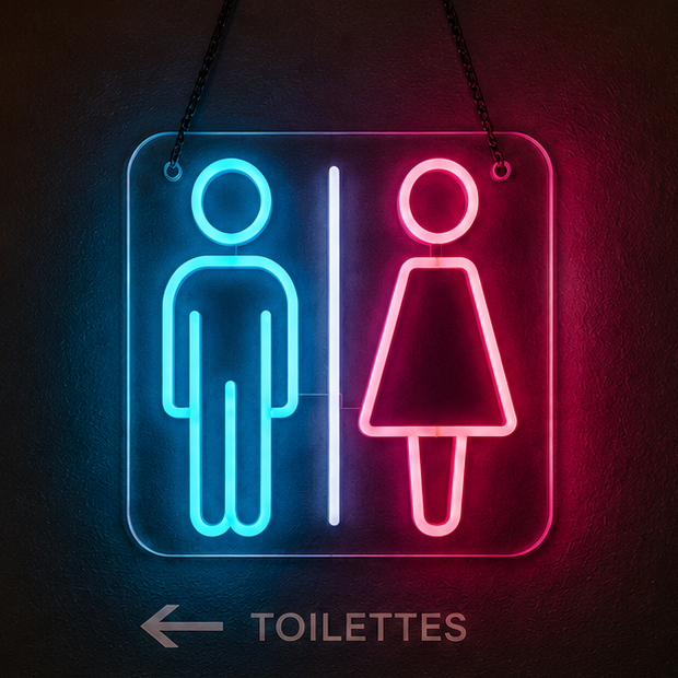 Douxella™ Néon LED Toilettes Homme & Femme